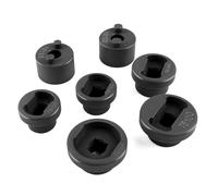 Leaf Spring Pin Socket Set for Class 6-8 Trucks, Fits Freightliner, Peterbilt, Kenworth, International, Mack, Volvo, for Removing/Installing Threaded Spring Shackle Pins with 1/2" Drive