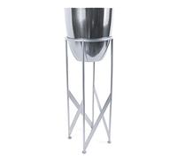 Leaf Tall Metal Plant Stand with Planter