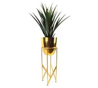 Leaf Tall Metal Plant Stand with Planter