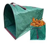 Leaf Tarp for Collecting Leaves 150L Breathable Supportive Leaf Collector with Webbing Handle Easy to Clean Foldable Leaf Collector Bag for Leaves, Weeds and Branches