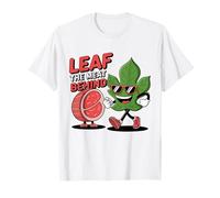 Leaf The Meat Behind - Funny Vegan Plant-Based Herbivore Pun T-Shirt