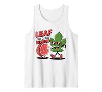 Leaf The Meat Behind - Funny Vegan Plant-Based Herbivore Pun Tank Top