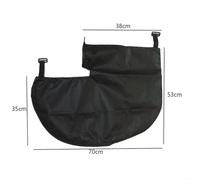 Leaf Vacuum Collection Bag with Zipper for Einhell GE-CL 36 Li E-Solo and for Gardenic Hof 3000W, Tear-Resistant Fabric, 30cm Collar