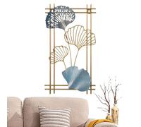 Leaf Wall Art - Golden Metal 3D Wall Art | Multifunctional for Bedroom, Elegant Wall Decoration for Living Room, Hotel, Hallway