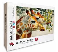 Leaf Wooden Jigsaw Puzzles 99x70cm, Giraffe Jigsaw Puzzles 2000 Piece for Adults with Box, Educational Challenging Game, Gifts for Teens, Back Lettering Easy to Distinguish, Home Decoration, 9-2007