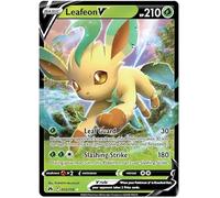 Leafeon V 013/159 Ultra-Rare Rare Pokemon Card (SWSH Crown Zenith) + 1x TitanCards® Toploader