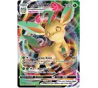Leafeon VMAX 008/203 Ultra Rare Pokemon Card (SWSH Evolving Skies) + 1x TitanCards® Toploader