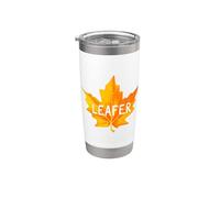 Leafer Leaf Peeping Fall Autumn Foliage Leaf Blower Harvest Stainless Steel Insulated Tumbler