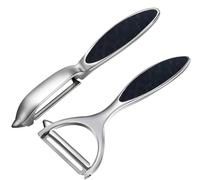 Leaflai Potato Peeler Vegetable Peelers, Ergonomic Non-Slip Handle & Sharp Blade Stainless Steel Y & I Shapes Swivel Peeler for Fruit Carrot Eggplant Cucumber(Silver)