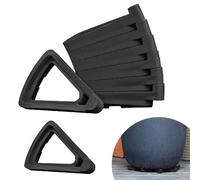 LeafLassie Plant Pot Feet for Outdoor Planters, 24PCS Invisible Flower Pot Risers Toes,Indoor Secure Compressive Environmental Triangular Lifters Supports (Large Black)