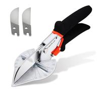 LeafLux Miter Shears for Wood Trim, Adjustable 45 to 135 Degree Handheld Tool, Multi Angle, Multifunctional Trunking Shears for Moulding, Mitre Cutting, Quarter Round, Includes 2 Blades | LFXP3101S