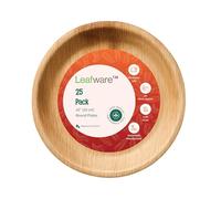 Leafware™ 25-Pack 10-Inch Round Areca Palm Leaf Plates - Compostable, Biodegradable, Plastic-Free Disposable Dinnerware for Weddings, Events & Catering