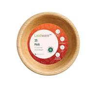 Leafware® 25-Pack 5-Inch Areca Palm Leaf Bowls - Compostable, Leak-Proof, Eco-Friendly Disposable Bowls for Party, Catering, Soup & Salad