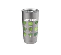 Leafy Greens Types Botanical Vegetable Chart Stainless Steel Insulated Tumbler