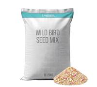 Leagrams All Year Round Wild Bird Seed Mix Refill, 8L Easy-Pour Bag - Balanced High Energy Feed for Garden Birds