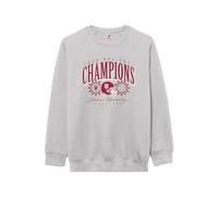 League NCAA Indiana Hoosiers CFP National Champions Essentials Crew Sweatshirt, Long Sleeve Cotton-Poly Pullove, Classic Oxford, Medium