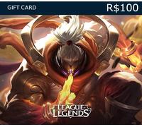 League of Legends 100 BRL Prepaid RP Card BR