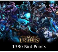 League of Legends 1380 RP Prepaid Card TR