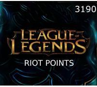 League of Legends 3190 RP Prepaid Card EU