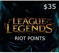 League of Legends 35 USD Prepaid RP Card US