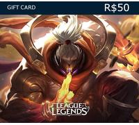 League of Legends 50 BRL Prepaid RP Card BR