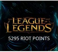 League of Legends 5295 RP Prepaid Card TR