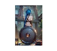 League of Legends - Battle of The Twin Cities Arcane Jinx Canvas Poster Bedroom Decor Sports Landscape Office Room Decor Gift Unframe-style 12x18inch(30x45cm)