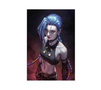 League of Legends - Battle of The Twin Cities Arcane Jinx Canvas Poster Bedroom Decor Sports Landscape Office Room Decor Gift Unframe-style 12x18inch(30x45cm)