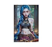 League of Legends - Battle of The Twin Cities Arcane Jinx Canvas Poster Bedroom Decor Sports Landscape Office Room Decor Gift Unframe-style 20x30inch(50x75cm)
