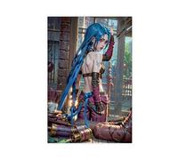 League of Legends - Battle of The Twin Cities Arcane Jinx Canvas Poster Bedroom Decor Sports Landscape Office Room Decor Gift Unframe-style 12x18inch(30x45cm)
