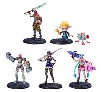 League of Legends , Dual Cities Pack w/ Exclusive Jinx, Heimerdinger, Vi, Caitlyn, and Ekko, 4-Inch Collectible Figures, Accessories, Ages 12 and Up