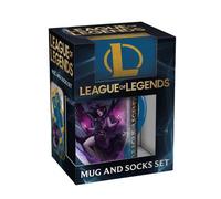 League Of Legends Kayle & Morgana Mug And Sock Set Blue/purple/yellow (One Size)