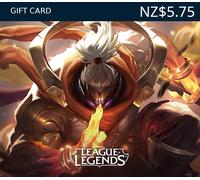 League of Legends NZD 5.75 Prepaid RP Card NZ