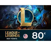 League of Legends Riot Points 80 USD Key - UNITED STATES