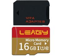 LEAGY SD2Vita V3.0 PSVita Game Card with 16GB Micro SD Card, High Speed microSDHC UHS-I Flash Memory Card with PSV Micro SD Card Adapter for PS Vita 1000 2000 3.60 System