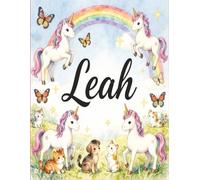 Leah Personalized Notebook: Contains select sheets w/inspirational quotes and is perfect for journaling, note taking, or just having fun and getting ... sized (8.5x11) perfect for notes or big jobs.