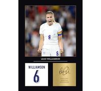 Leah Williamson Gift Signed A4 Print Display Unframed Lioness Gifts Digitally Reproduced Signature Women's Football Gifts (Unframed)