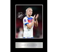 Leah Williamson Printed Signature Signed Mounted Photo Display #1 Printed Autograph Picture 10x8 Inch Mount
