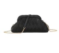LeahWard Ladies' Pleated Hobo Handbag with Chain Strap, Cross Body Bag, Shoulder Bag, (Black 2)