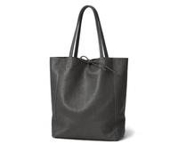 LeahWard Large Leather Hobo Shoulder Bag, Women's Genuine Italian Hand Made Leather Shoulder Bags, (Dark Grey)
