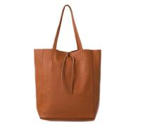 LeahWard Large Leather Hobo Shoulder Bag, Women's Genuine Italian Hand Made Leather Shoulder Bags, (Tan B)