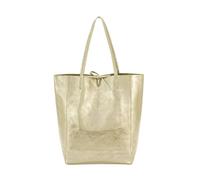 LeahWard Large Leather Hobo Shoulder Bag, Women's Genuine Italian Hand Made Shoulder Bags, A4 College School Work Business Bags (Gold)