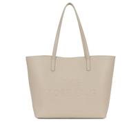 LeahWard The Sack Bag Vegan Leather Tote, Large Womens Shoulder Bag with Embossed Logo (Beige)