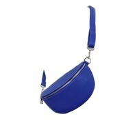 LeahWard Unisex Italian Real Leather Sling Bag Women's Crossbody Shoulder Chest Handbag Holiday (Royal Blue)