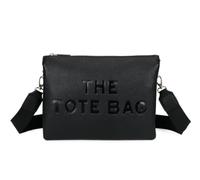 LeahWard Women's Cross Body Bag,Multiple Compartment Handbag,The Tote Bag (Black)