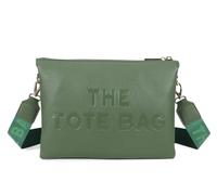 LeahWard Women's Cross Body Bag,Multiple Compartment Handbag,The Tote Bag (Green)