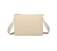 LeahWard Women's Cross Body Bag,Multiple Compartment Handbag,The Tote Bag (L.Beige)