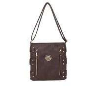 LeahWard Women's Cross Body Bags, Multiple Pockets Messenger Bag, Medium Large Shoulder Handbags (Coffee)