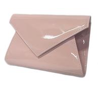 LeahWard Women's Envelope Clutch Purse Patent Evening Shoulder Bags Handbag 103 (Flesh)