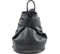 LeahWard Women's Geniune Real Leather Rucksack Holiday Weekend Backpack Bags J248 (Black)